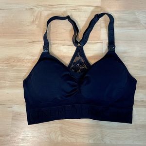 Kindred Bravely Simply Sublime Racerback Nursing Bra - Lace Black, Small Busty